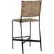 Omari 43 inch Suede Light Tan Leather Counter Stool